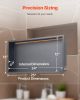 Shower Niche 13'x25'x4"Recessed Shelf With LED Strip Stainless Steel