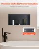 Shower Niche 13x25x4 inch Recessed Wall Shelf Stainless Steel Bathroom