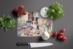 NEW Decorating Easter Collie Glass Cutting Board Decorative Tempered Glass Kitchen Cutting and Serving Board Large Size Chopping Board