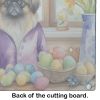NEW Decorating Easter Pekingese Glass Cutting Board Decorative Tempered Glass Kitchen Cutting and Serving Board Large Size Chopping Board