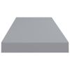Floating Wall Shelf Gray 31.5"x9.3"x1.5" MDF