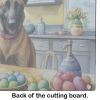NEW Decorating Easter Belgian Malinois Glass Cutting Board Decorative Tempered Glass Kitchen Cutting and Serving Board Large Size Chopping Board