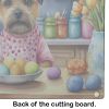 NEW Decorating Easter Border Terrier Glass Cutting Board Decorative Tempered Glass Kitchen Cutting and Serving Board Large Size Chopping Board