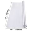 Plastic Table Cover, 30 x 60 Inch 1.5 mm Thick Clear Table Protector, Rectangle PVC Desk Mat, Waterproof & Easy Cleaning Desk Pad Tablecloth