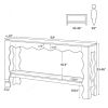 2-Stage Narrow Console Table in Light Brown  Sofa Table for Living Room Decor