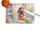 NEW Decorating Easter Bloodhound Glass Cutting Board Decorative Tempered Glass Kitchen Cutting and Serving Board Large Size Chopping Board