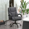 Vinsetto Big & Tall Office Chair. Executive Computer Chair with Adjustable Height, Swivel Wheels, 500lbs, Dark Gray