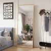 65"x24" Rectangle Full Length Mirror, Full Body Standing Mirror Floor Mirrors, Gold