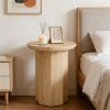 Round coffee table, wooden side table, sofa side table, tea table