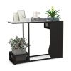 43.5 Inch Versatile Waterproof Console Table, Easy-Assemble Sofa Side Table for Photo Frame & Plant Display