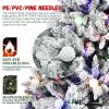 8ft PE/PVC Hard Needle Mixed Automatic Christmas Tree bi-color led with G45bal Xmas Decoration Light Up Holiday Season