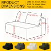 58-inch 2 seat median longue with plush GREY velvet, cup holder, flexible matching, mainly for living room use.