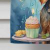 Irish Setter Happy Birthday House Flag Large Porch Sleeve Pole Decorative Outside Yard Banner Artwork Wall Hanging, Polyester, House Size, Multicolor