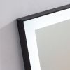 36 inch LED Lighted Bathroom Wall Mounted Mirror with High Lumen+Anti-Fog Separately Control