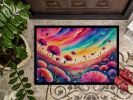 NEW Dianthus in Color Doormat Front Door Mat Indoor Outdoor Rugs for Entryway, Non Slip Washable Low Pile, 18H X 27W