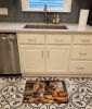 Norwich Terrier Fall Kitchen Pumpkins Memory Foam Kitchen Mat Machine Washable Anti-Fatigue Mat Cushion Comfort Bath Mat or Kitchen Rug