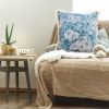 SOGA 50cm Oil Painting Shabby Chic Style Handmade Full Floral Needlepoint Throw Pillow