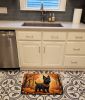 Black Cairn Terrier Fall Memory Foam Kitchen Mat Machine Washable Anti-Fatigue Mat Cushion Comfort Bath Mat or Kitchen Rug