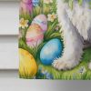 Komondor Easter Egg Hunt House Flag Large Porch Sleeve Pole Decorative Outside Yard Banner Artwork Wall Hanging, Polyester, House Size, Multicolor