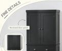Black 72.5 Inch Freestanding Kitchen Cabinet Pantry Storage with Doors And Shelves Food Storage Cabinet for Kitchen Organization