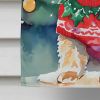Lakeland Terrier Christmas House Flag Large Porch Sleeve Pole Decorative Outside Yard Banner Artwork Wall Hanging, Polyester, House Size, Multicolor