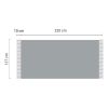 SOGA Coffee Acrylic Knitted Throw Blanket