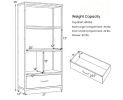 56 Inch Tall Freestanding Bookcase with Drawer 5-Tier Storage Shelf Unit for Living Room Bedroom Home Office Decor