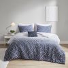 Ombre Printed Clipped Jacquard Comforter Set