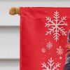 Sheltie Holiday Christmas House Flag Large Porch Sleeve Pole Decorative Outside Yard Banner Artwork Wall Hanging, Polyester, House Size, Multicolor