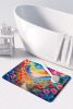Geraniums in Color Memory Foam Kitchen Mat Machine Washable Anti-Fatigue Mat Cushion Comfort Bath Mat or Kitchen Rug