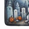 Siberian Husky Spooky Halloween Memory Foam Kitchen Mat Machine Washable Anti-Fatigue Mat Cushion Comfort Bath Mat or Kitchen Rug