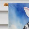 Dalmatian Easter Egg Hunt House Flag Large Porch Sleeve Pole Decorative Outside Yard Banner Artwork Wall Hanging, Polyester, House Size, Multicolor