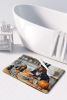 Bloodhound Fall Kitchen Pumpkins Memory Foam Kitchen Mat Machine Washable Anti-Fatigue Mat Cushion Comfort Bath Mat or Kitchen Rug