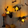 Halloween Decorations, Pack of 3 Wall Mounted Creepy Reaching Hands with Lighted Candles, Life-Sized Horror Hands for Gothic Wall Decorations