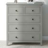 5 Drawers Solid Wood Chest, Gray(OLD SKU:WF288863AAG)