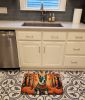 Pit Bull Terrier Fall Memory Foam Kitchen Mat Machine Washable Anti-Fatigue Mat Cushion Comfort Bath Mat or Kitchen Rug