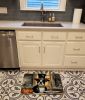 Boston Terrier Fall Kitchen Pumpkins Memory Foam Kitchen Mat Machine Washable Anti-Fatigue Mat Cushion Comfort Bath Mat or Kitchen Rug