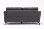 Callie 79" Gray Woven Fabric Sofa