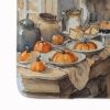 Corgi Fall Kitchen Pumpkins Memory Foam Kitchen Mat Machine Washable Anti-Fatigue Mat Cushion Comfort Bath Mat or Kitchen Rug