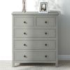 5 Drawers Solid Wood Chest, Gray(OLD SKU:WF288863AAG)