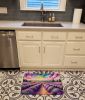 English Lavender in Color Memory Foam Kitchen Mat Machine Washable Anti-Fatigue Mat Cushion Comfort Bath Mat or Kitchen Rug