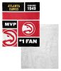 [Personalization Only] OFFICIAL NBA Colorblock Silk Touch Sherpa Throw Blanket - Atlanta Hawks