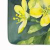 South Carolina Yellow Jessamine in Watercolor Memory Foam Kitchen Mat Machine Washable Anti-Fatigue Mat Cushion Comfort Bath Mat or Kitchen Rug