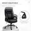 Vinsetto Executive Office Chair Big and Tall 400lbs Wide Seat High Back PU Leather Black