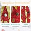 6FT Red Pop-Up Christmas Tree with 150 Warm White LED Lights, Ornaments Included Ã¢â‚¬â€œ 4 Ribbons, Bow, Flowers, Snowflakes