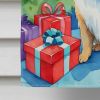 Pekingese Christmas Reindeer House Flag Large Porch Sleeve Pole Decorative Outside Yard Banner Artwork Wall Hanging, Polyester, House Size, Multicolor