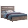 Geary Barrel Oak Queen Storage Panel Bed