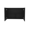 Medicine Cabinet 19.70" H, with 2 Doors, 3 Shelves, 2 Mirrors, Black
