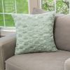 HGTV Art Deco Brushed Faux Fur Pillow Quietude 22 x 22 inches