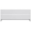 Full Floor Bed with Side Bookcase,Shelves,Guardrails,White
